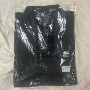 Taco Bell Manager Button-Up Short Sleeve Black Shirt  | Mens 2X.
